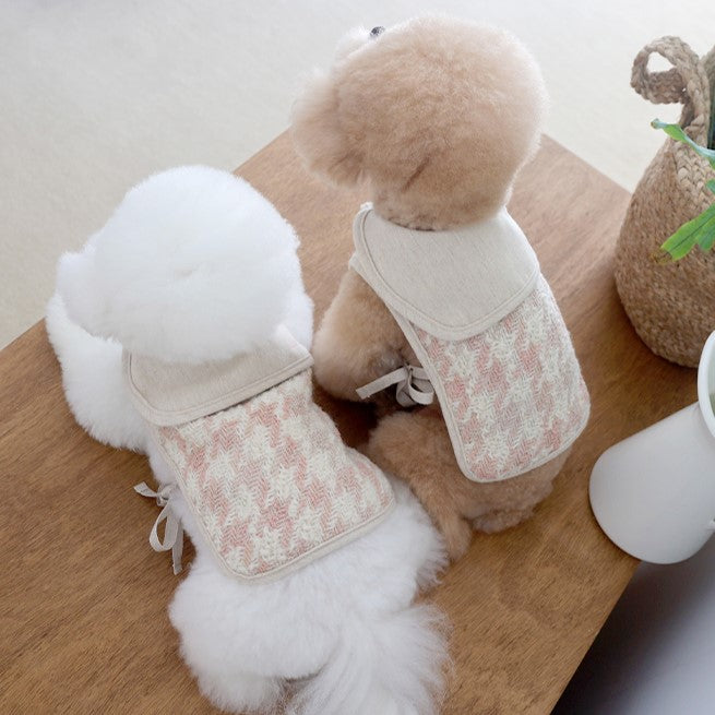 ※予約販売【near by us】cozy wool poncho (indi pink)