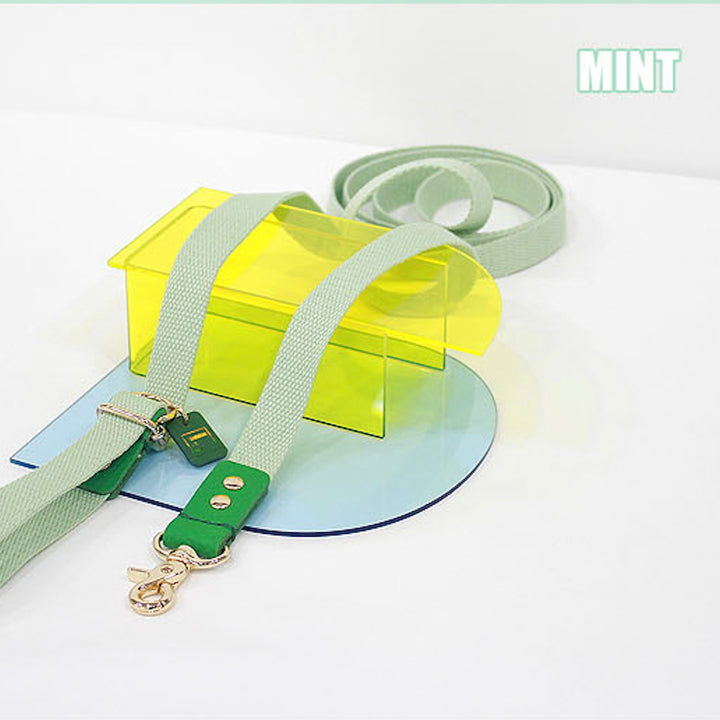 ※予約販売【maison de miu】Pet Color 4Way Lead (Mint / Green)