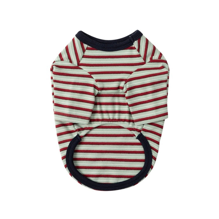 ※予約販売【andblank】A Stitch SoftWarm Stripe Short Sleeve（Green）