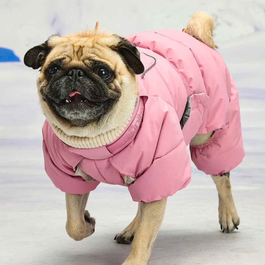 ※予約販売【munikund】Thermal Up Padding Air 2 Overall -（Dusty Pink）