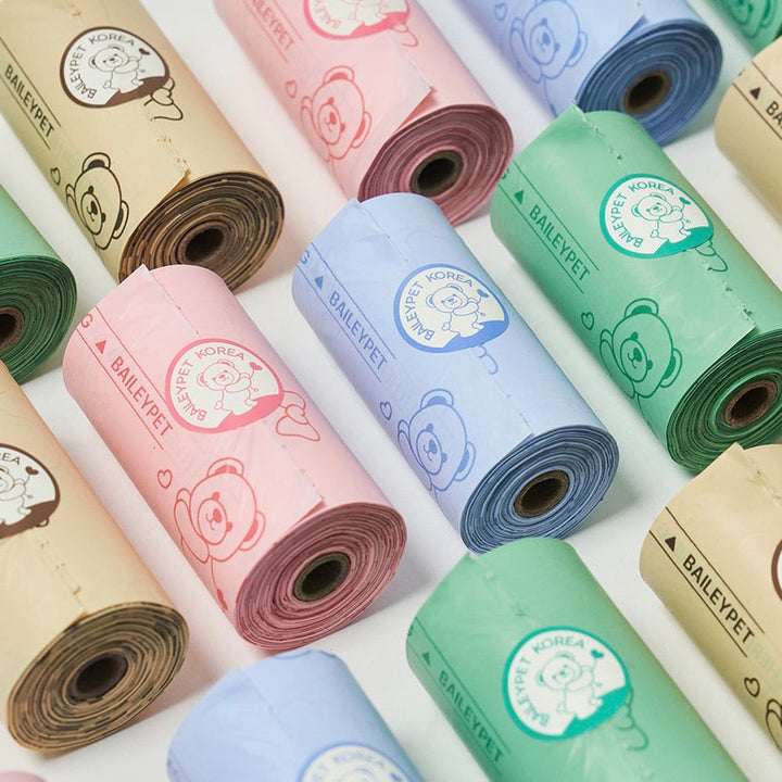 ※予約販売【Bailey】Teddy Poop Bag - 16ロール（240枚）