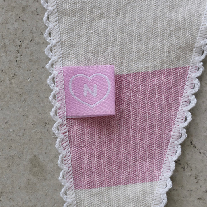 即納【noonoosoom】Pink stripe scarf