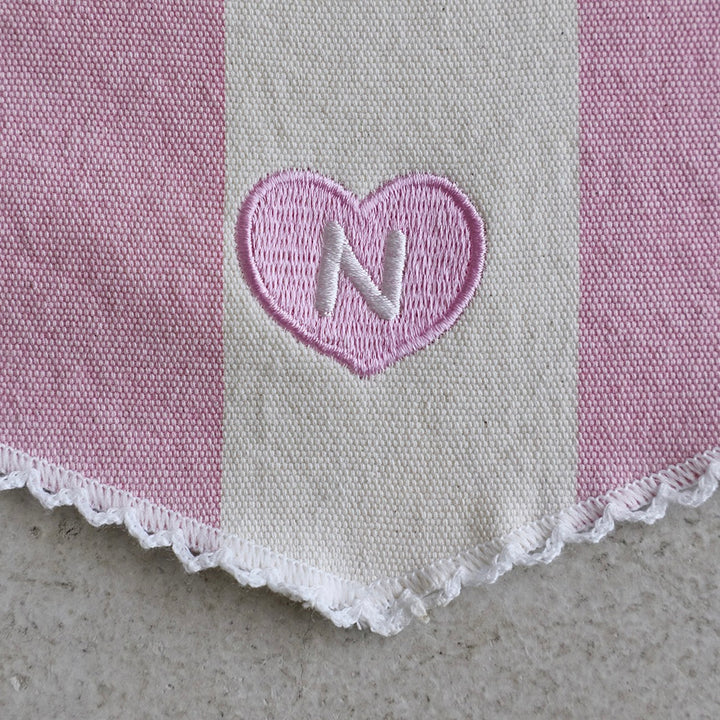 即納【noonoosoom】Pink stripe scarf