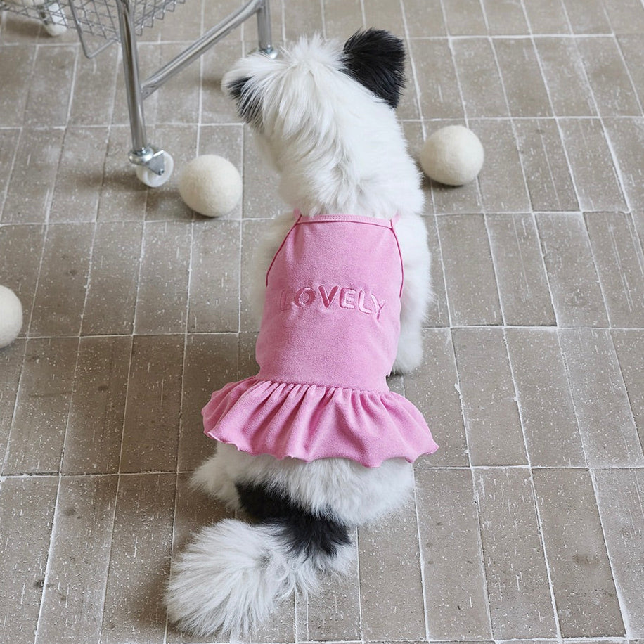 即納【noonoosoom】Lovely terry dress