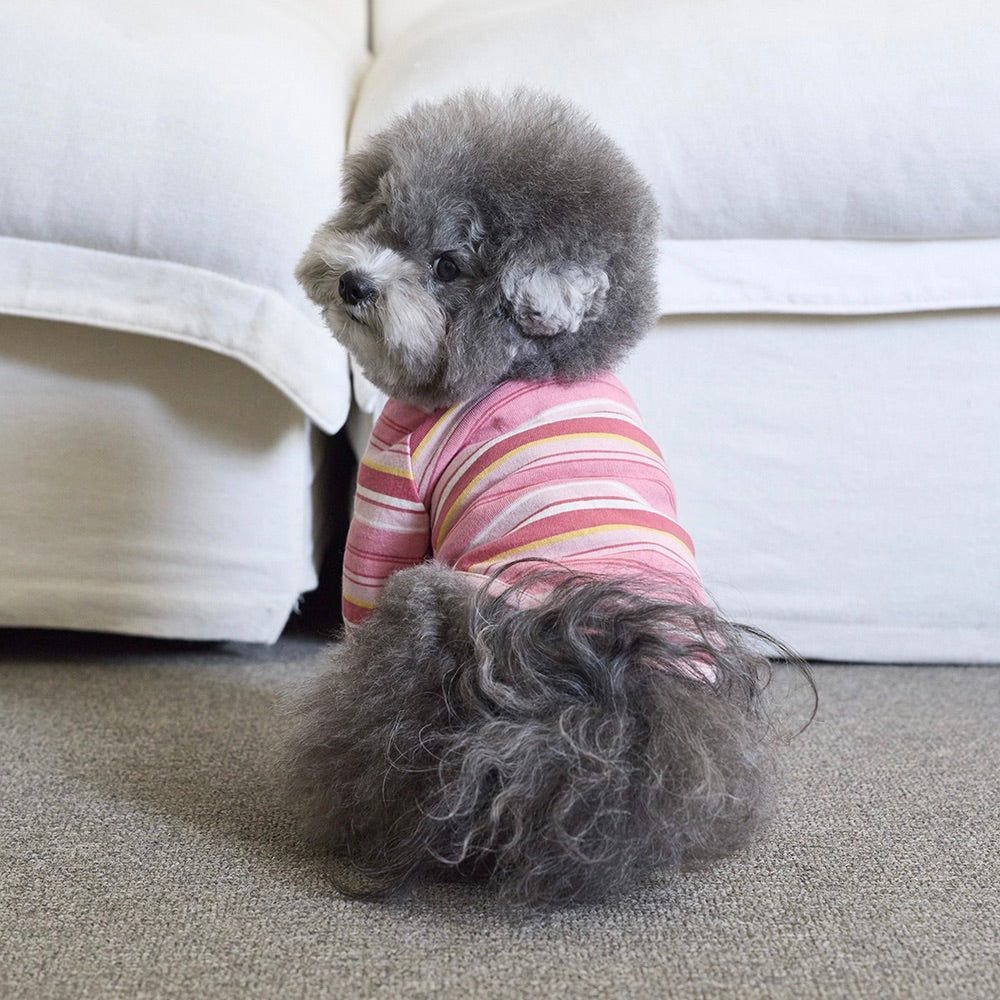 即納【noonoosoom】Love stripe t-shirt