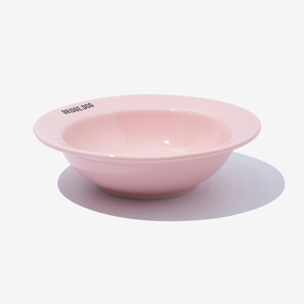 ※予約販売【BRIDGE.DOG】BRIDGE MINI DISH（BABY PINK）艶あり