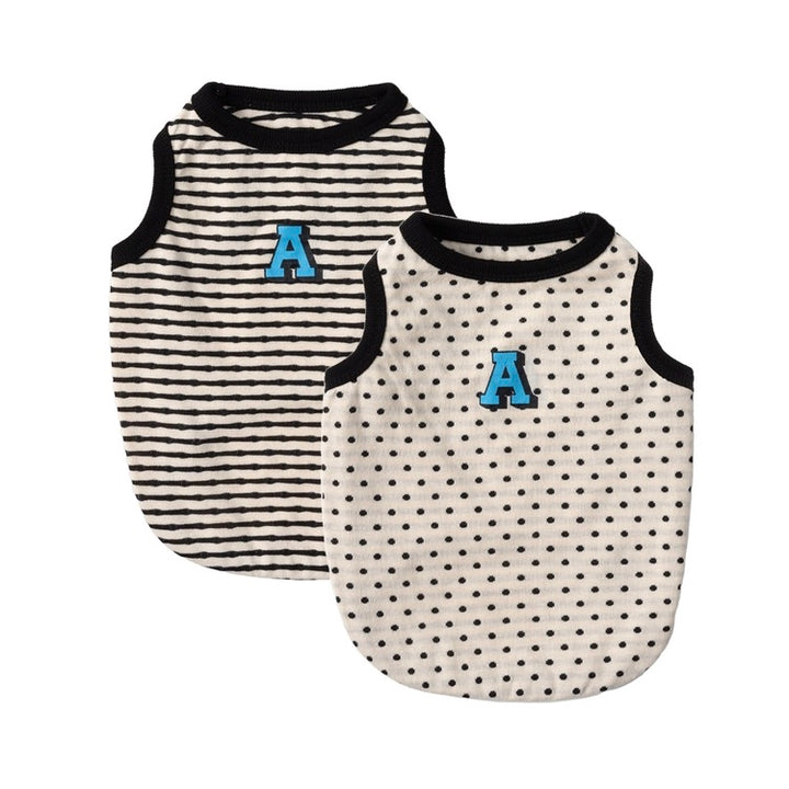 ※予約販売【andblank】A Stripe Sleeveless（Black）