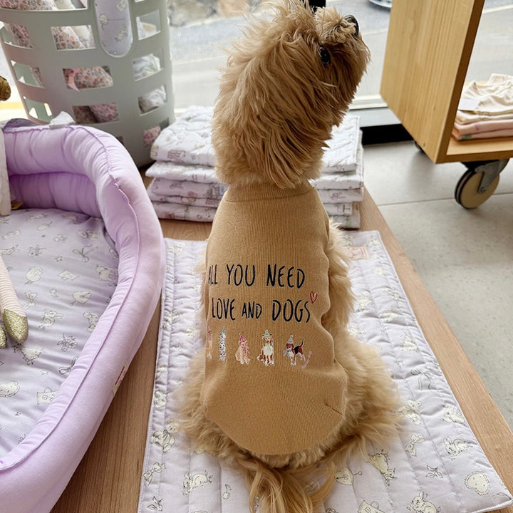 ※予約販売【OOPS! MY DOG】My Quote T（Camel）