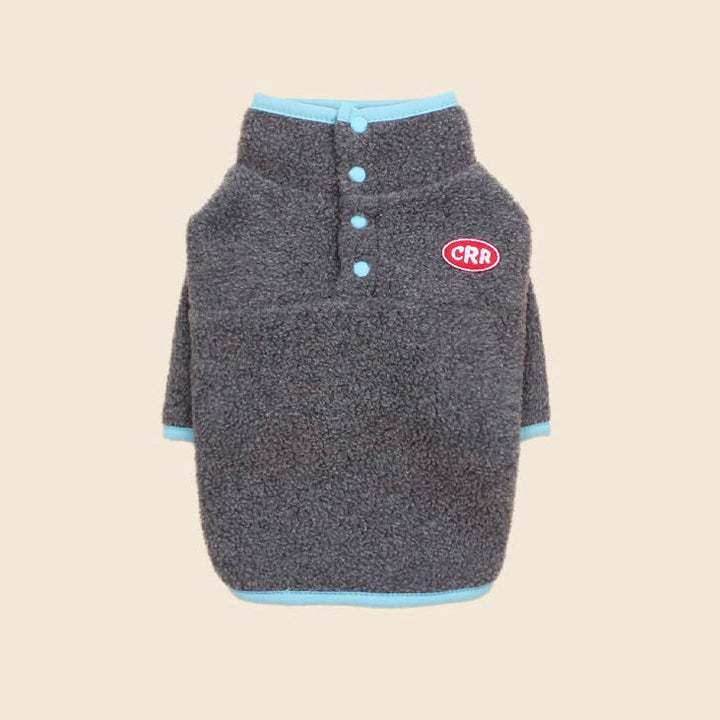 即納【CRR】Retro Fleece Button Tee（Gray）