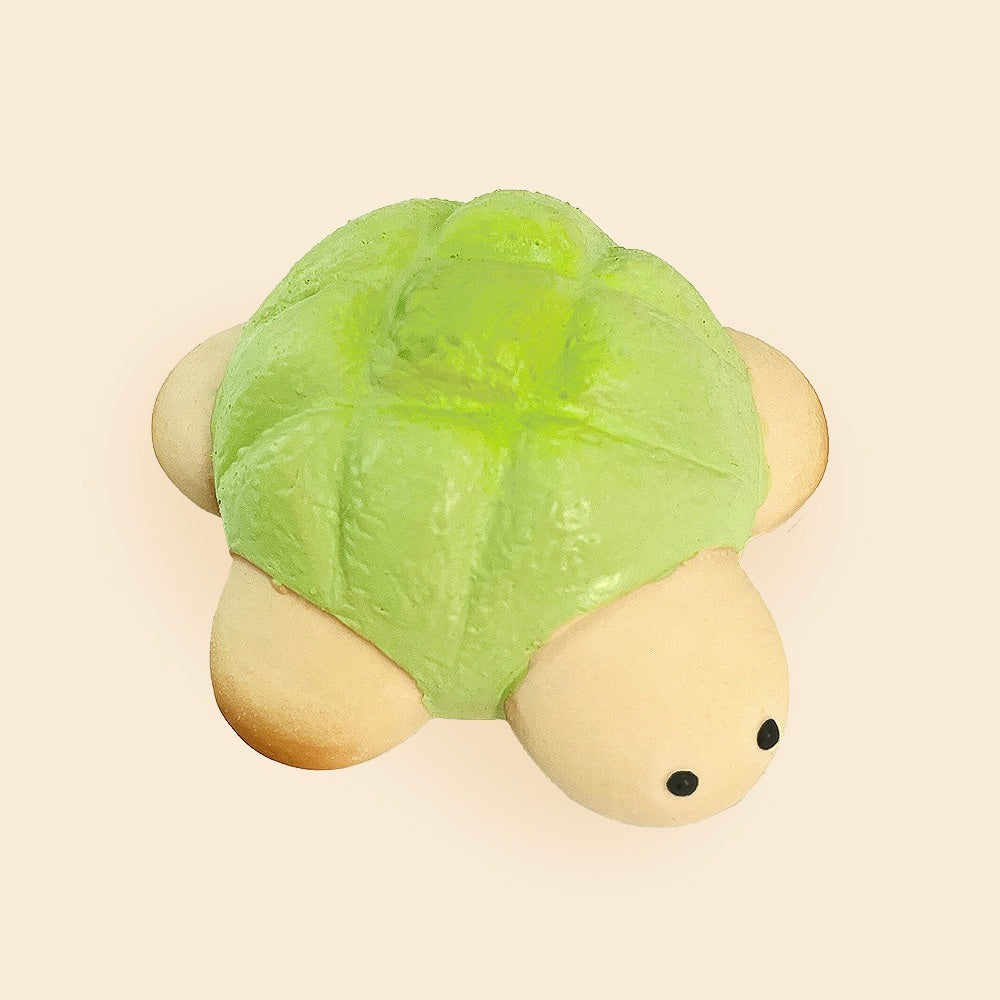 即納【meaningless】Melon Bread Turtle Latex Toy