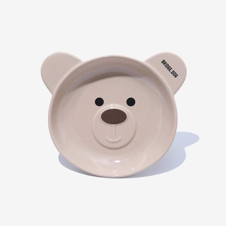 ※予約販売【BRIDGE.DOG】BRIDGE BEAR DISH（BEIGE FACE）艶あり