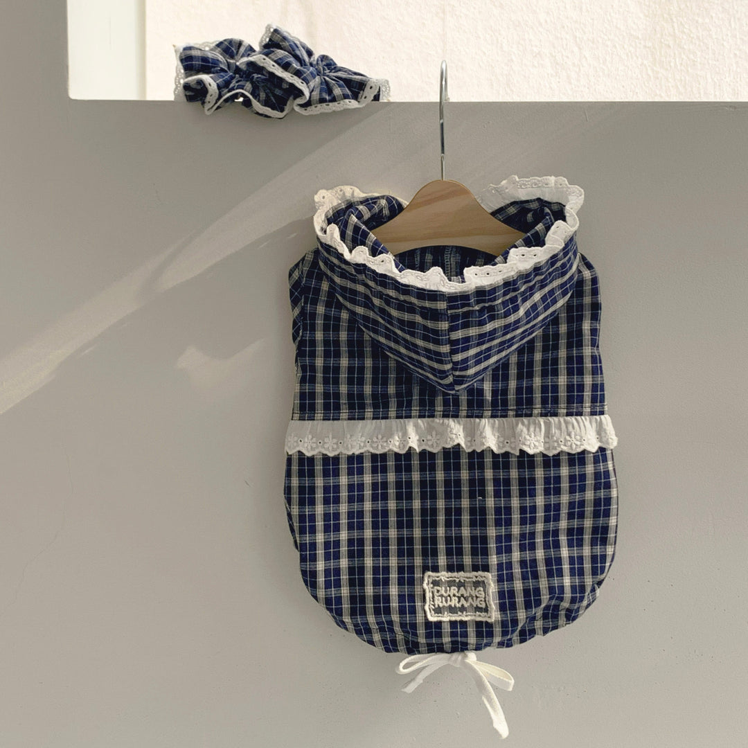 ※予約販売【DURANG RURANG】Airy Cotton Hooded Shirt（Navy）