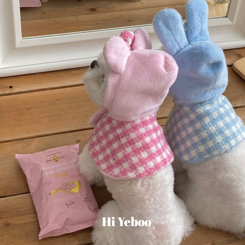 即納【Hi Yeboo】Muhly Cape（Blue Bunny / Pink Bear）