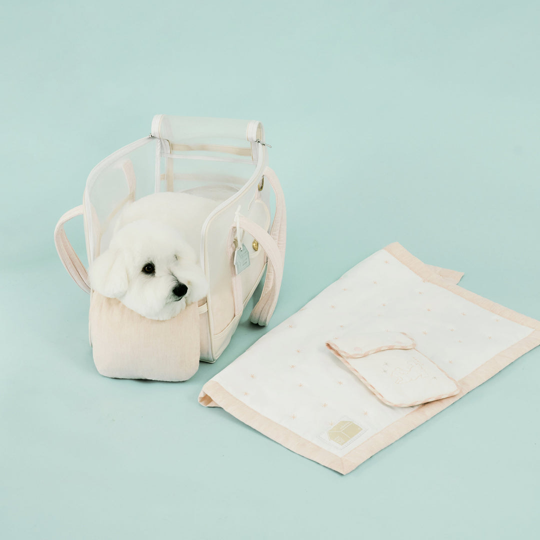 ※予約販売【seoru】Mesh Ballon Bag(Ivory&Pink)