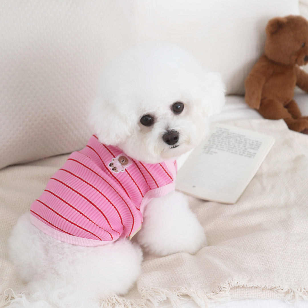 ※予約販売【DURANG RURANG】baby bear sleeveless（ver.autumn）Pink