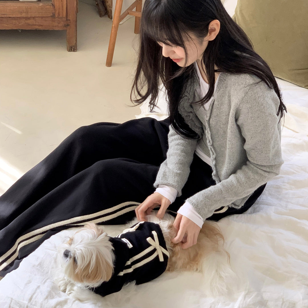 ※予約販売【DURANG RURANG】Ribbon Track Jogger Pants（4Color）