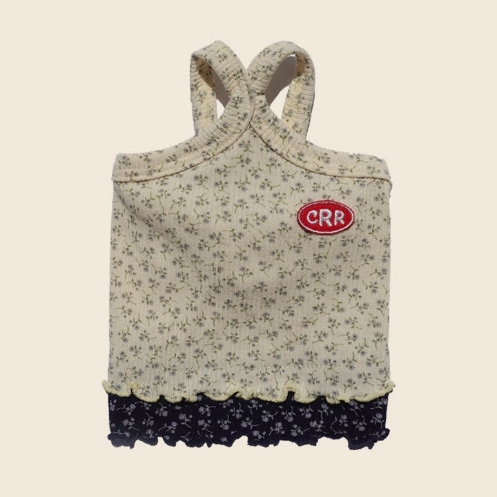 ※予約販売【CRR】Flower Layered Mango Top（Butter Yellow）