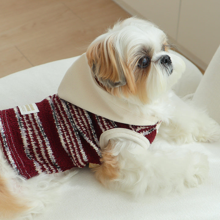 ※予約販売【DURANG RURANG】Snow Boucle Knit（Plum Burgundy）