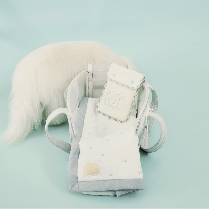 ※予約販売【seoru】Mesh Ballon Bag(Silver&Blue)