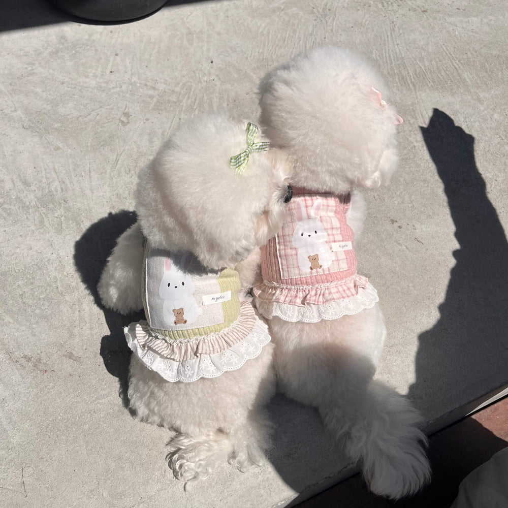 ※予約販売【Hi Yeboo】Koko Bunny Sleeveless（Green / Pink）