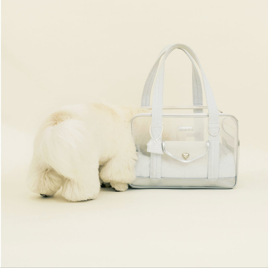 ※予約販売【seoru】Mesh Ballon Bag(Silver&Blue)