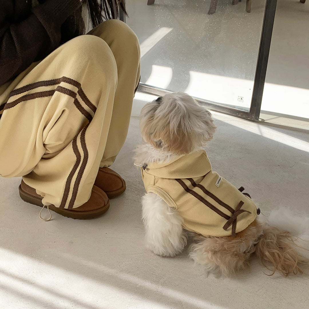 ※予約販売【DURANG RURANG】Ribbon Hoodie Jacket（Butter Yellow）