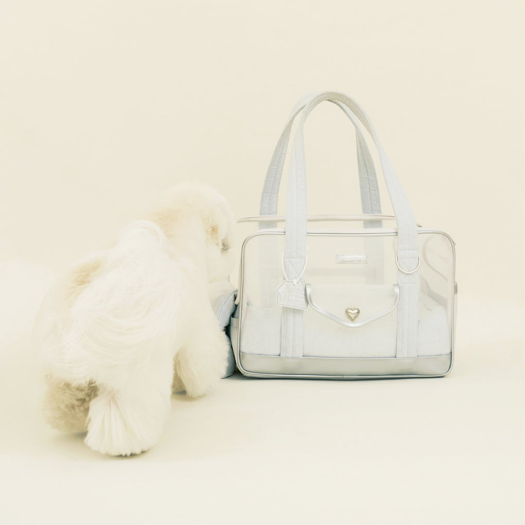 ※予約販売【seoru】Mesh Ballon Bag(Silver&Blue)