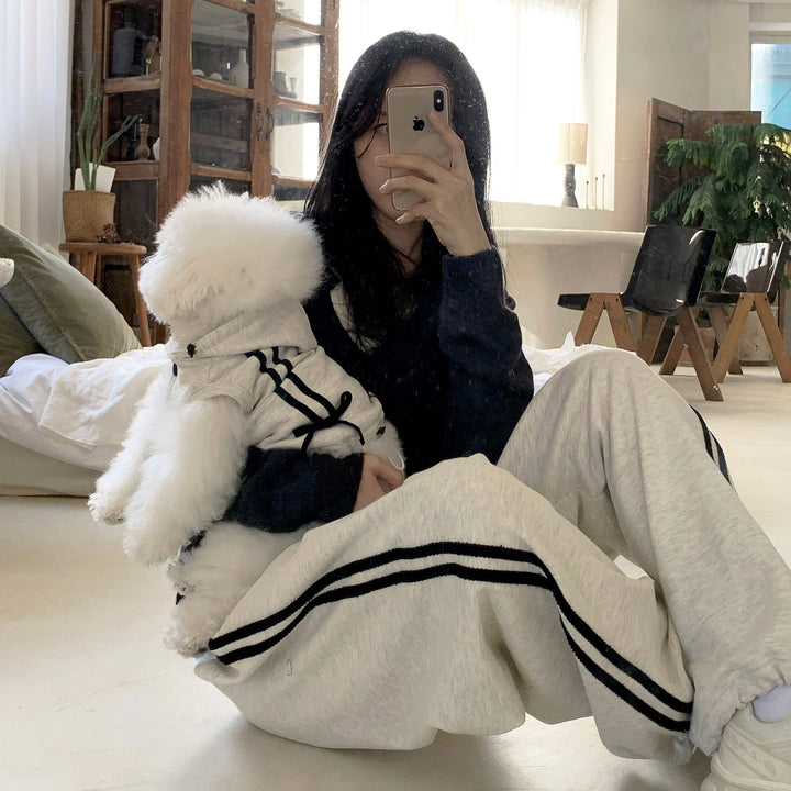 ※予約販売【DURANG RURANG】Ribbon Track Jogger Pants（4Color）