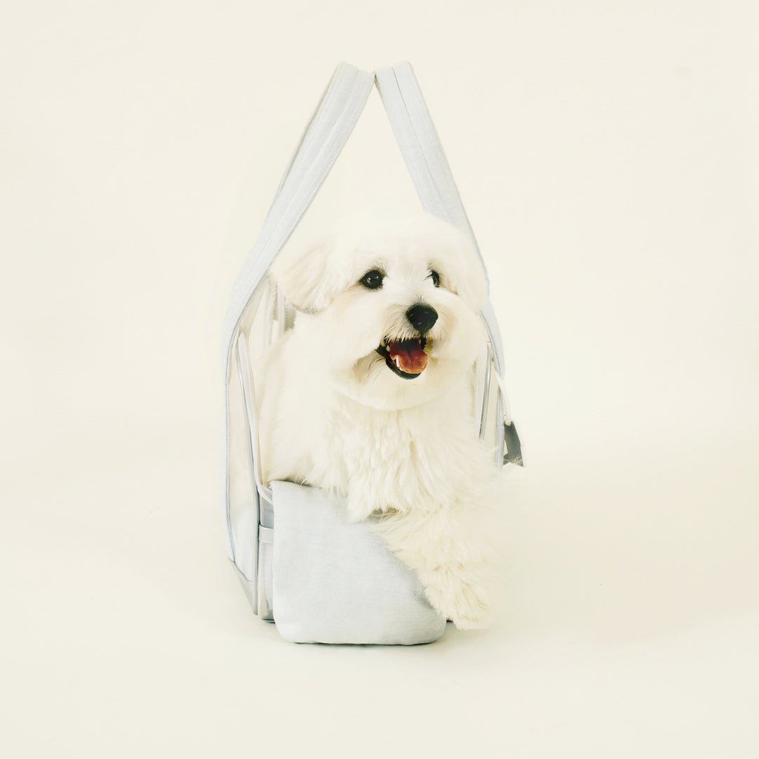 ※予約販売【seoru】Mesh Ballon Bag(Silver&Blue)