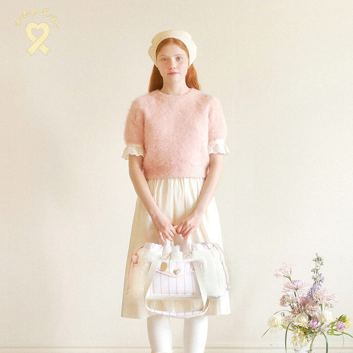 ※予約販売【seoru】Letter bag set（pink）