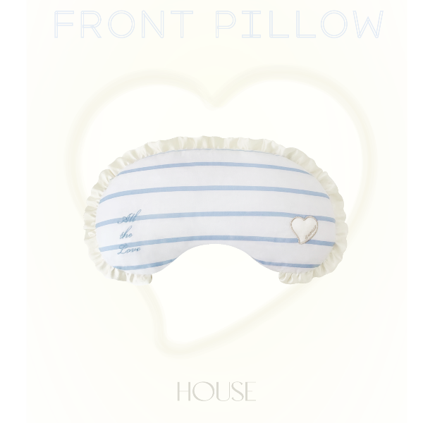 ※予約販売【seoru】house front pillow (blue)