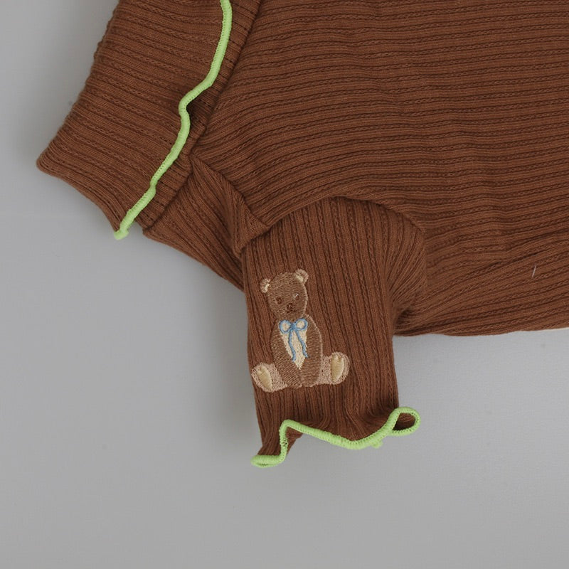 即納【OOPS! MY DOG】My Teddy Knit T（Brown）