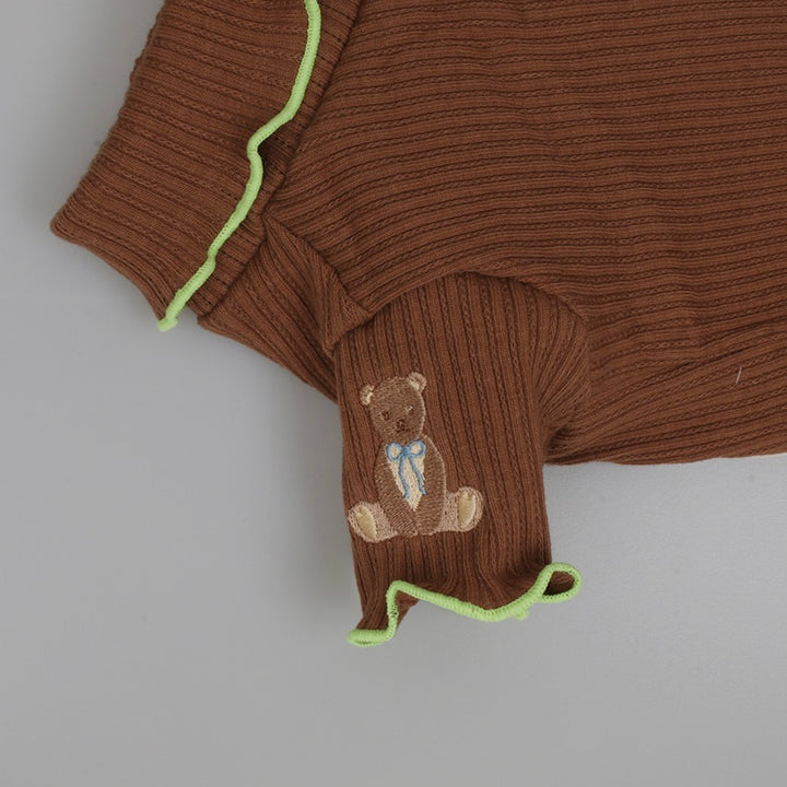 即納【OOPS! MY DOG】My Teddy Knit T（Brown）