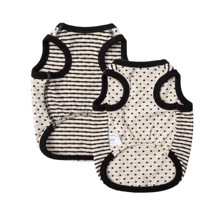 ※予約販売【andblank】A Stripe Sleeveless（Black）