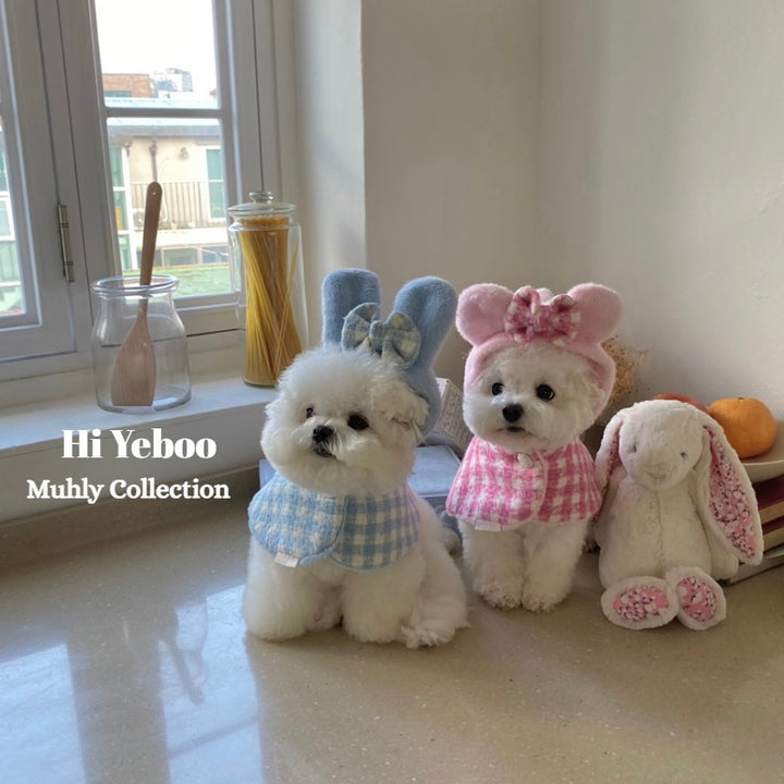 即納【Hi Yeboo】Muhly Cape（Blue Bunny / Pink Bear）