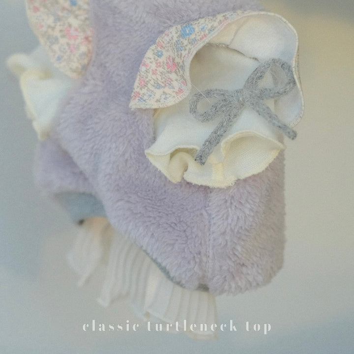 ※予約販売【BeBe Breath】Classic turtleneck top（Cream）