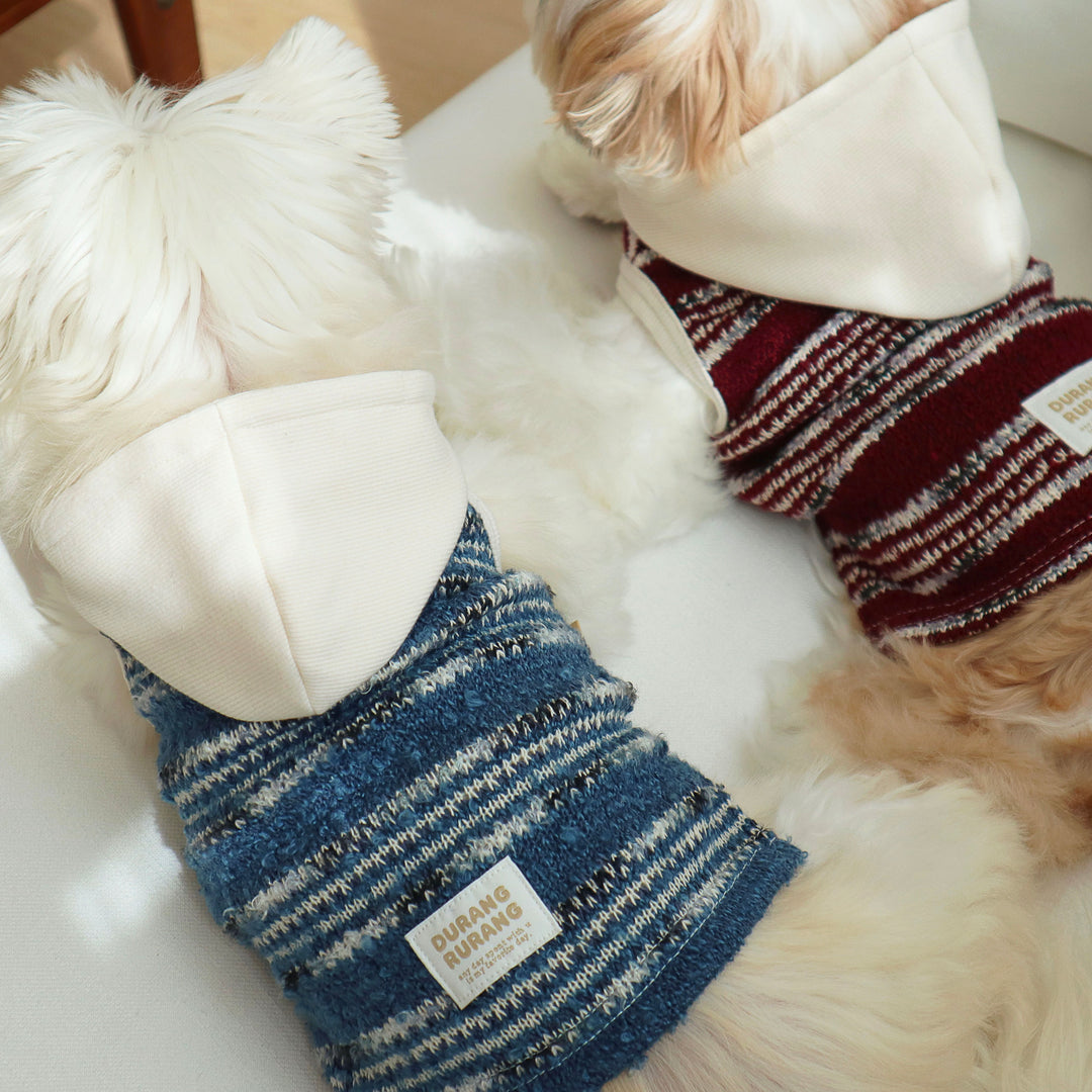 ※予約販売【DURANG RURANG】Snow Boucle Knit（Mellow Blue）