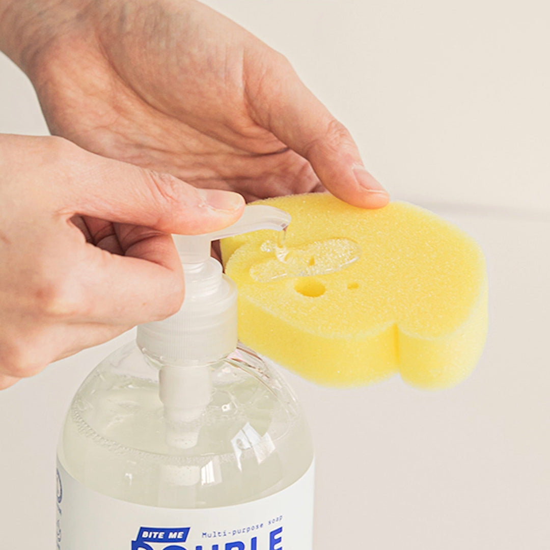 即納【BITE ME】Double Bubble Multi-purpose soap with dog sponge