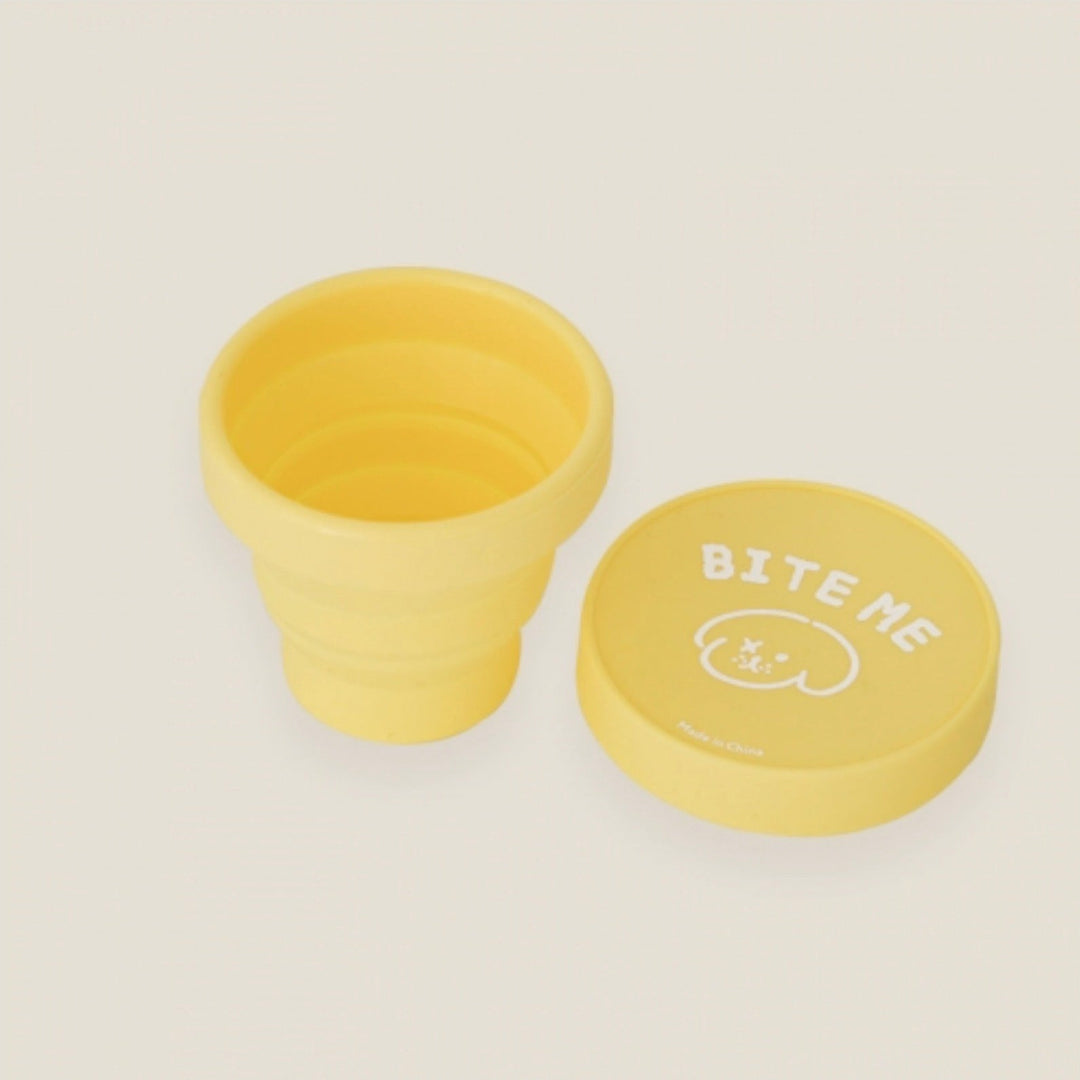 即納【BITE ME】Foldable Travel Water Cup - pastel color