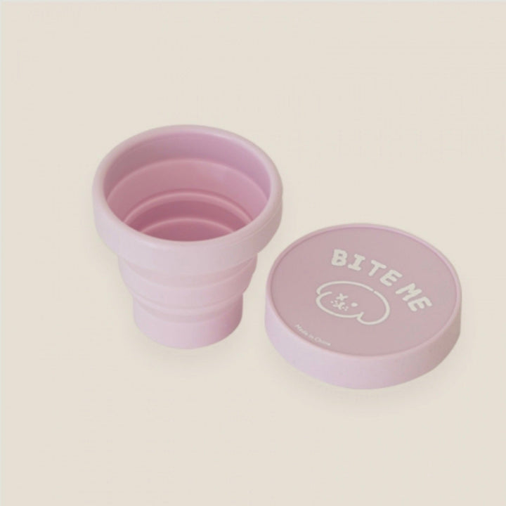 即納【BITE ME】Foldable Travel Water Cup - pastel color