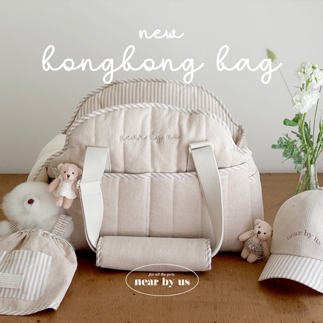 即納【near by us】new bongbong bag（cotton beige）