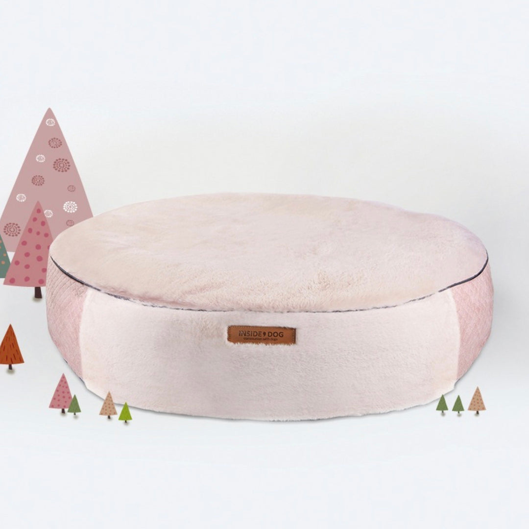 ※予約販売【INSIDE DOG & CAT】macaron tube cover B cushion（peach pink）