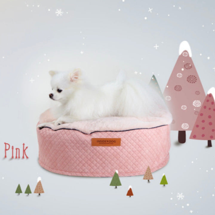 ※予約販売【INSIDE DOG & CAT】macaron Bean bag  tube cover cushion（peach pink）