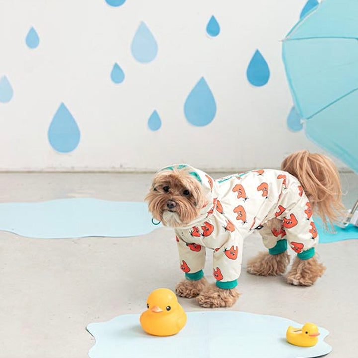即納【BITE ME】All-In-One Rain Coat（Fox）
