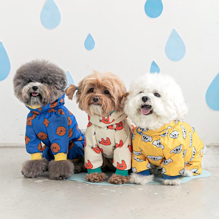 即納【BITE ME】All-In-One Rain Coat（Poodle）