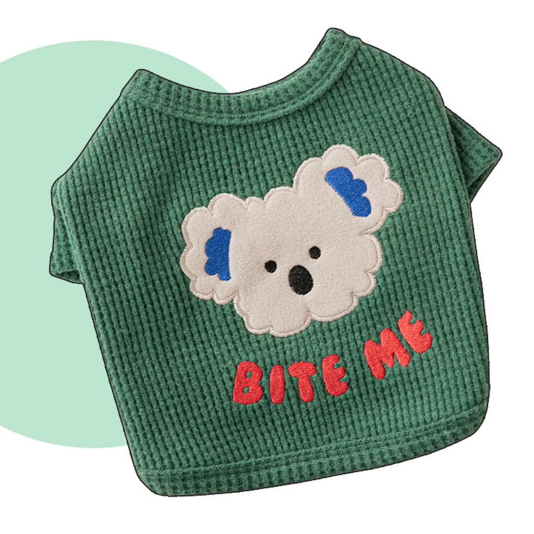 ※予約販売【BITE ME】Koala croffle T-shirt（Green）