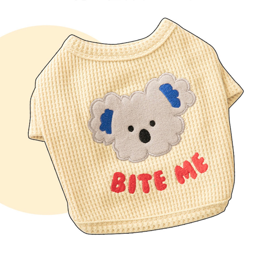 ※予約販売【BITE ME】Koala croffle T-shirt（Butter）