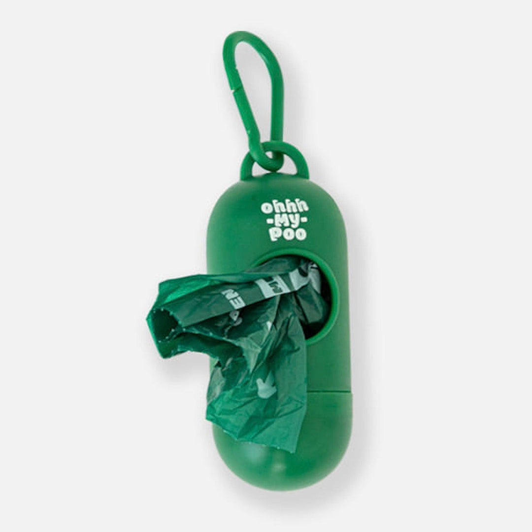 即納【BITE ME】Oxo-Bio degradable plastics poop bag & dispenser set - Ohhh my poo