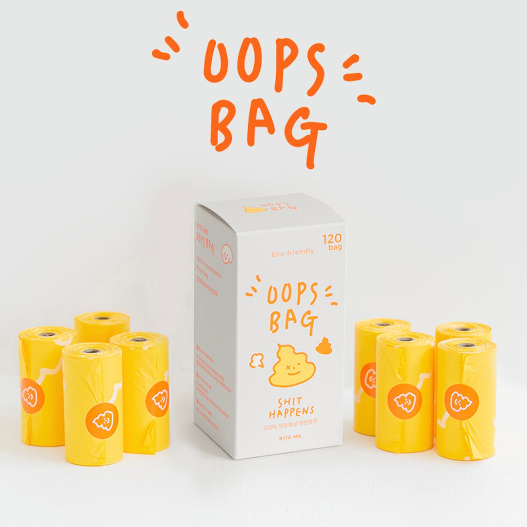 即納【BITE ME】Biodegrad0able poop bag - oops bag