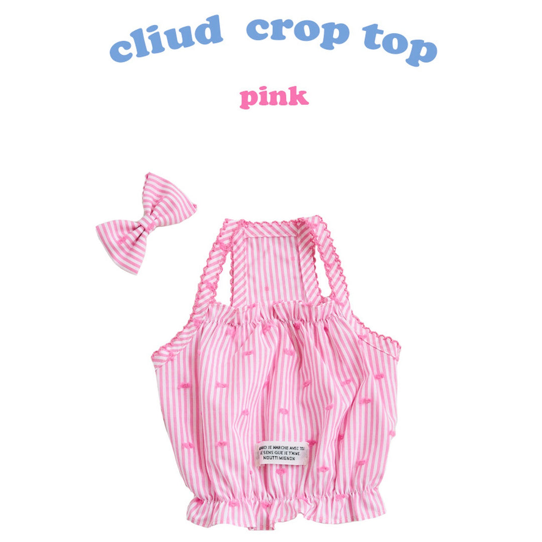 ※予約販売【noutti】Cliud crop top（Pink）